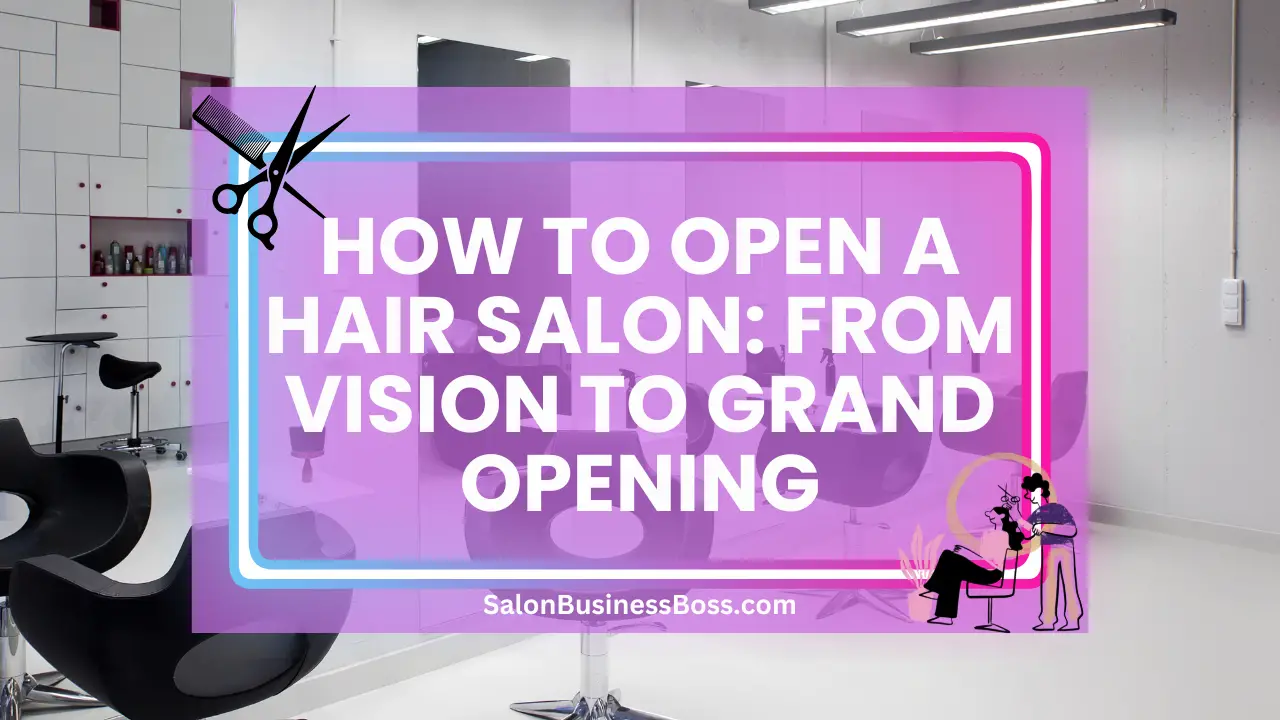 How to Open a Hair Salon: From Vision to Grand Opening