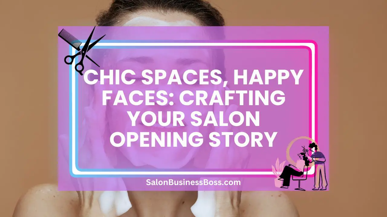 Chic Spaces, Happy Faces: Crafting Your Salon Opening Story